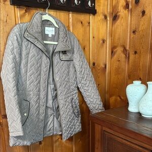 Cole Haan Women's Quilted Gray Jacket